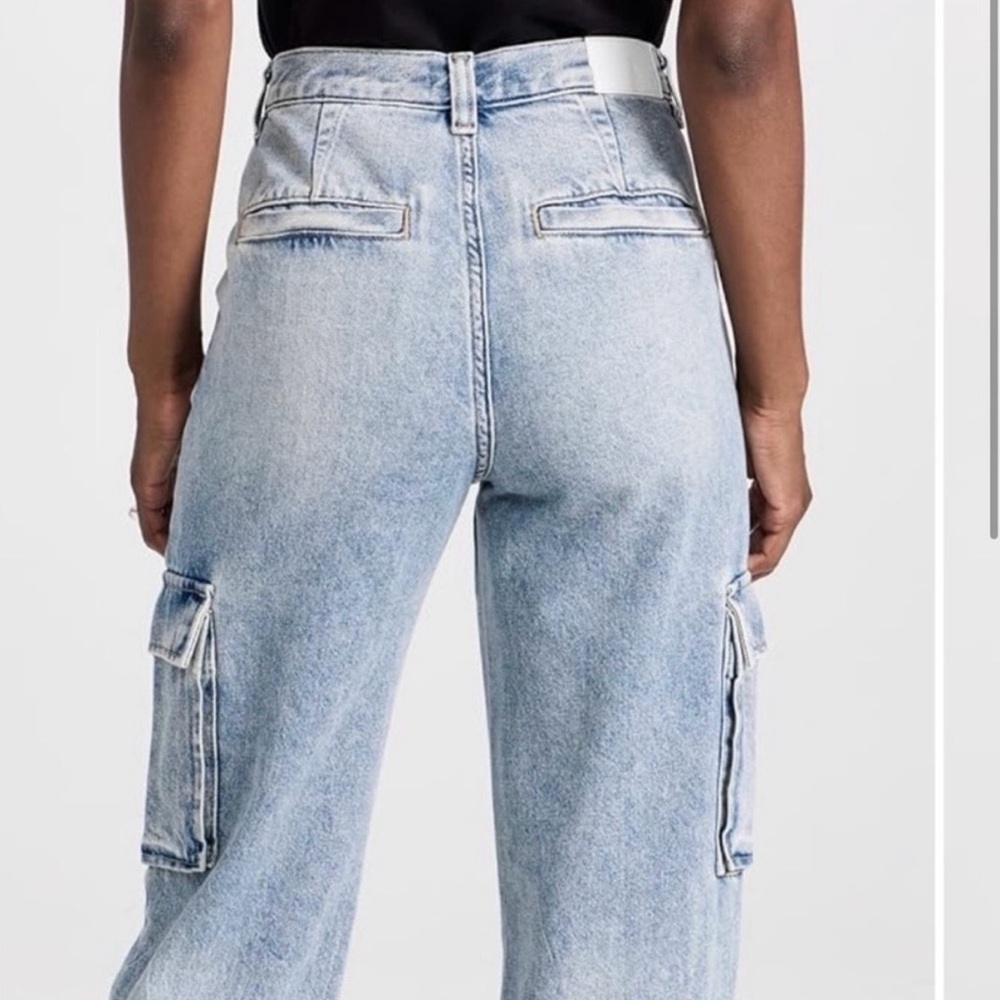 Pistola Bobbie Cargo Regent Wide Leg Trouser Jean Size 24 High Rise Utility - Picture 2 of 16